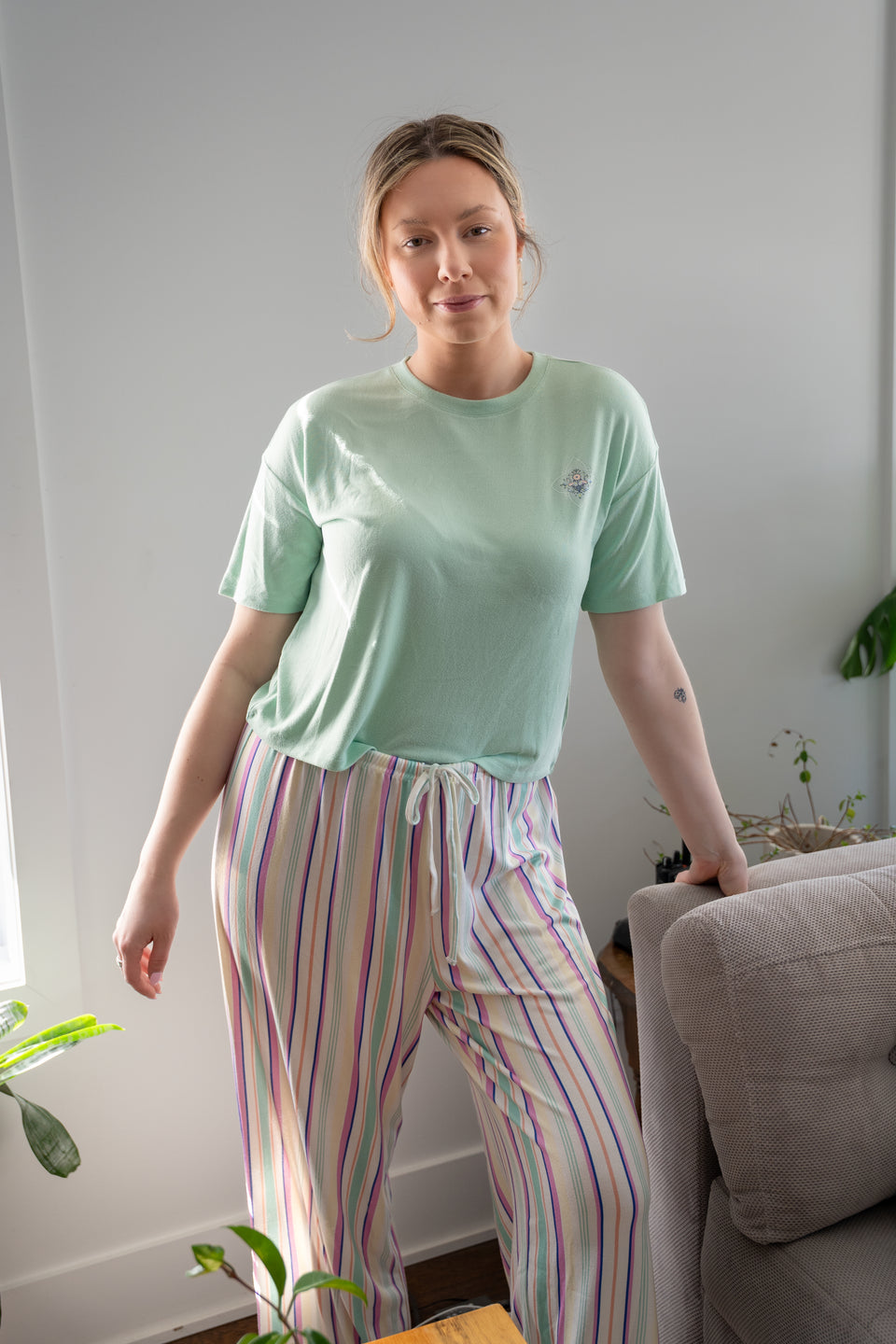 Cloud Dancer Knit Sleep Pant