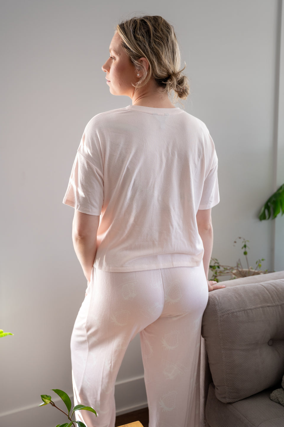 Pink Marshmellow Knit Sleep Pant