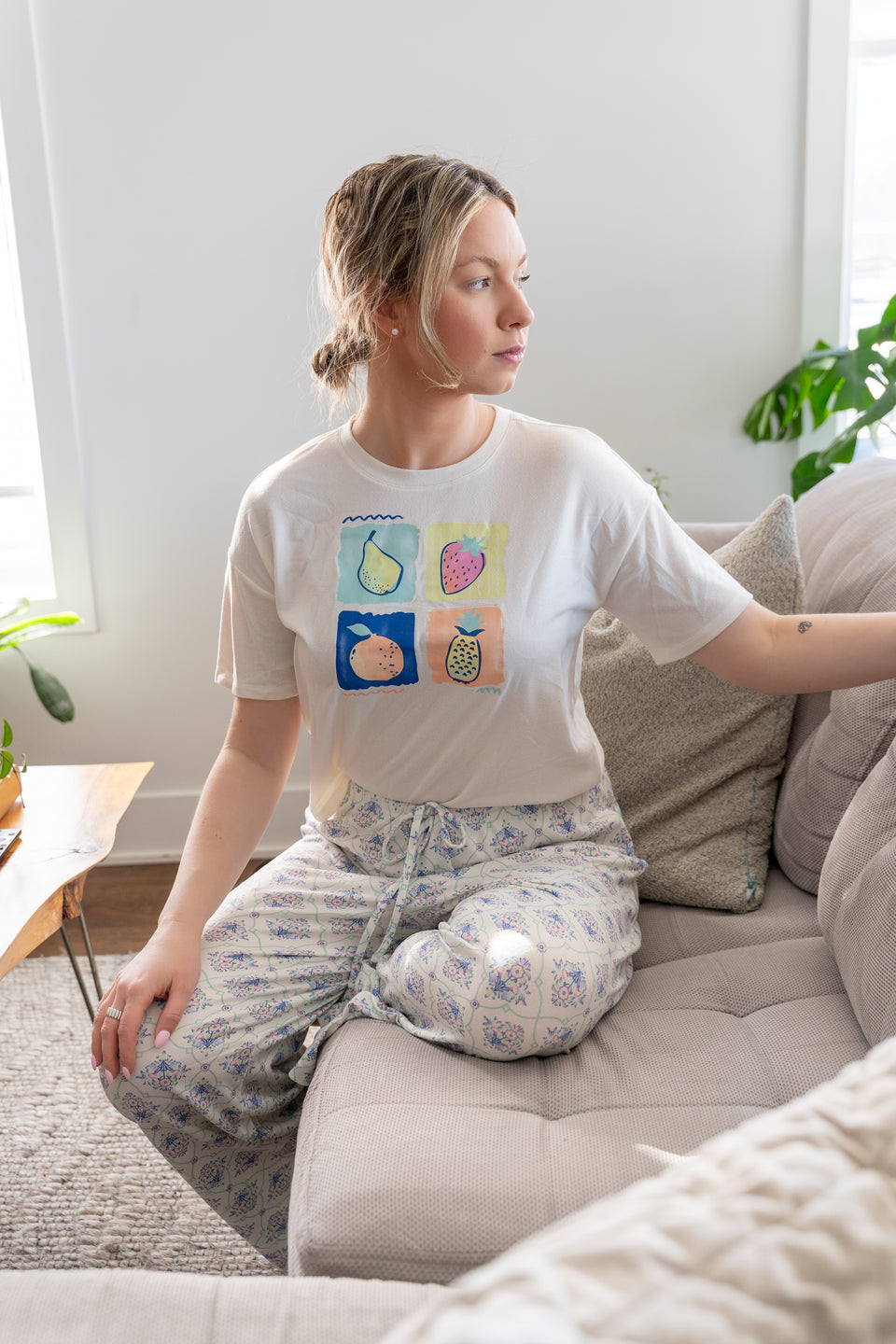 Cloud Dancer Knit Sleep Pant