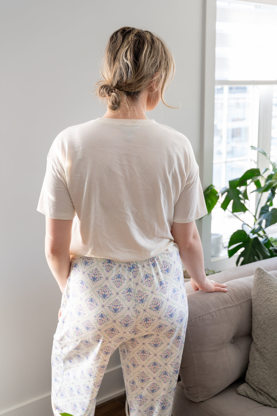 Cloud Dancer Knit Sleep Pant