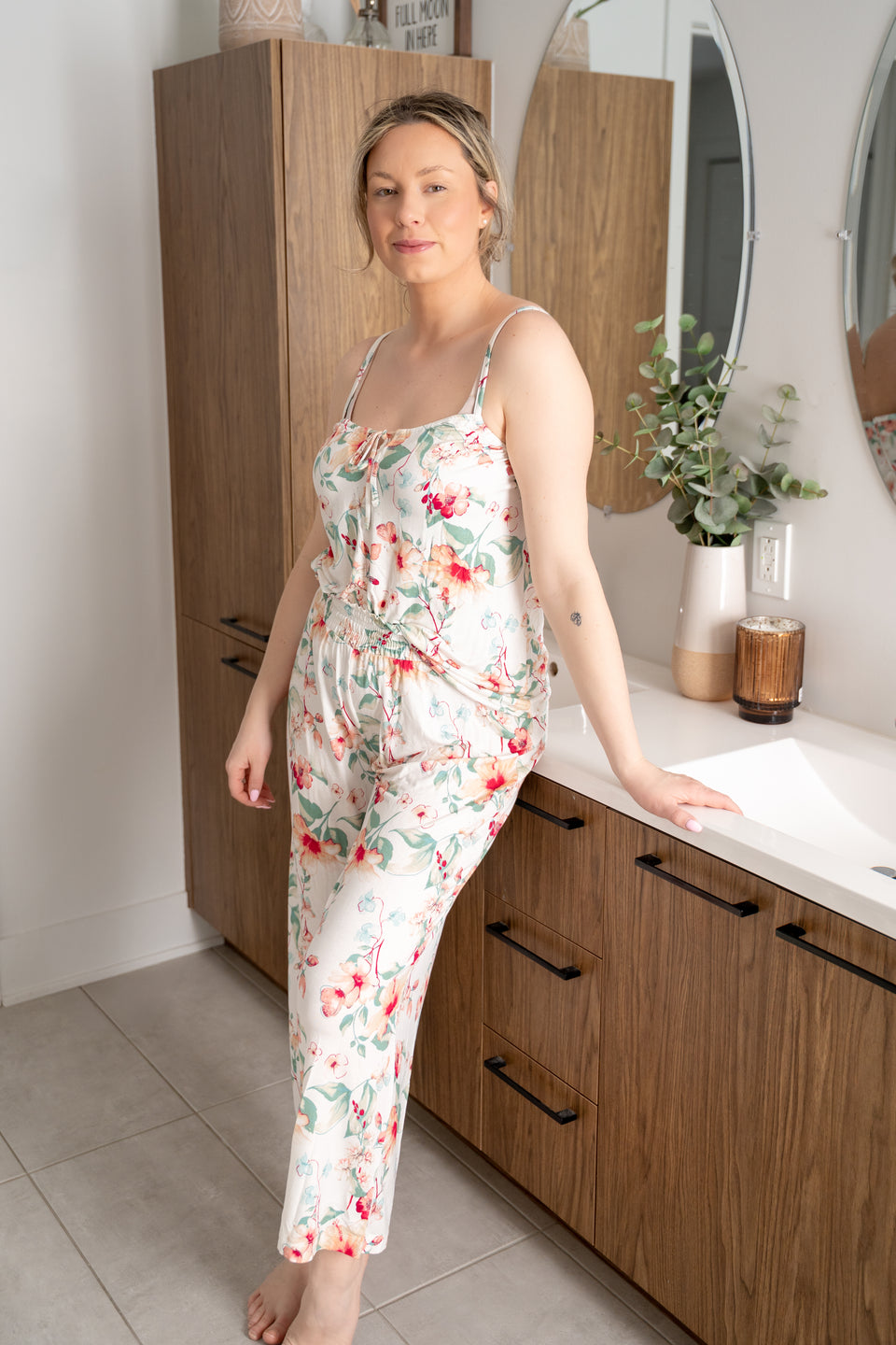Cloud Dancer Knit Cami Sleep PJ Set