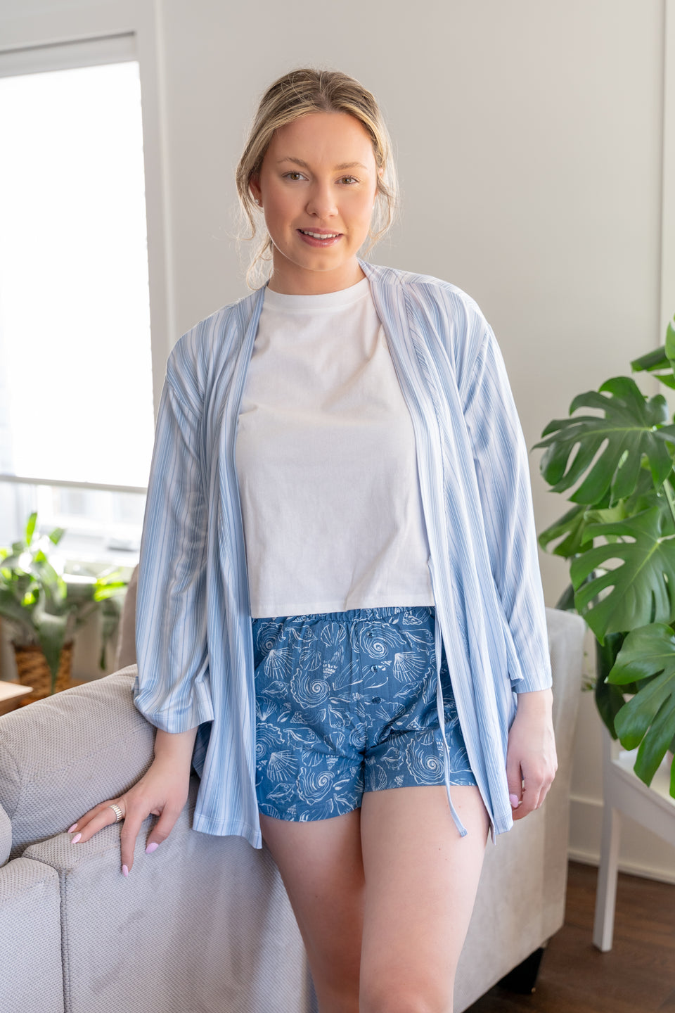 Ice Melt Knit Kimono