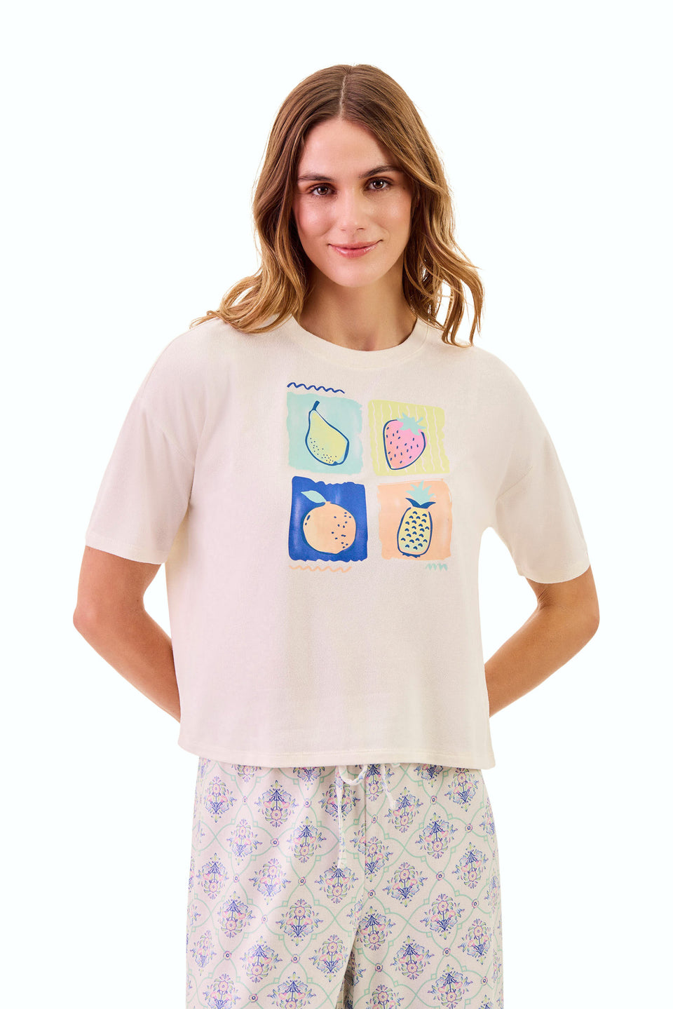 Cloud Dancer Short Sleeve Sleep Tee