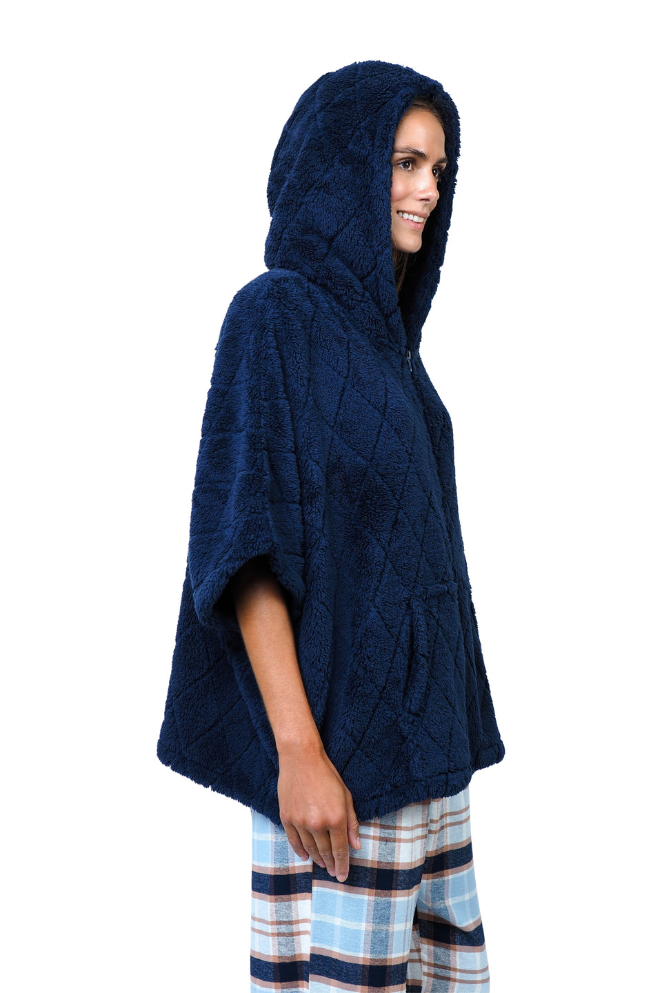 Navy Blazer Hooded Jacket