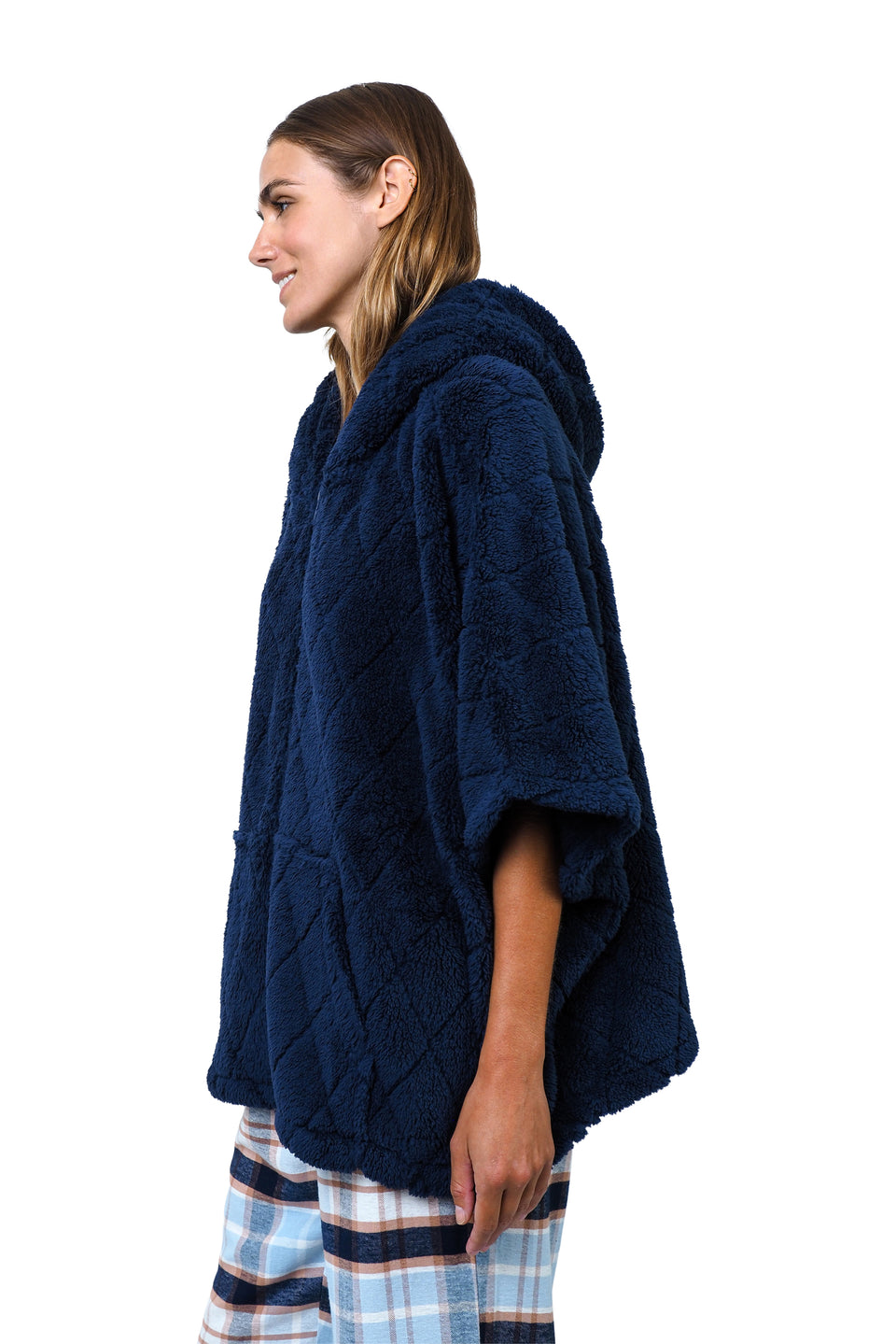 Navy Blazer Hooded Jacket