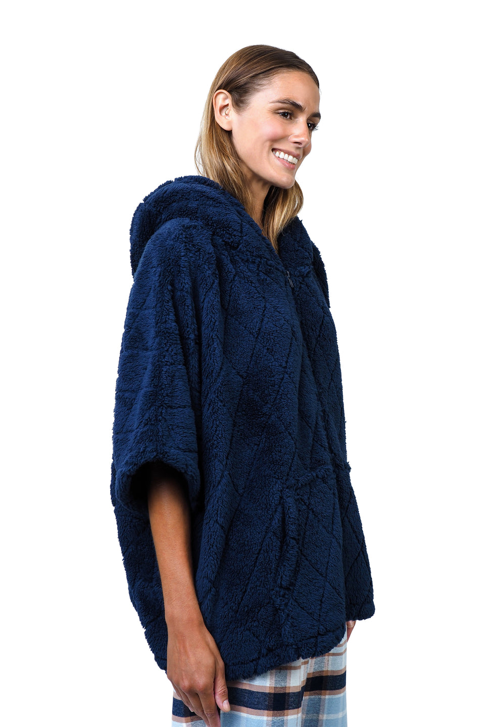 Navy Blazer Hooded Jacket