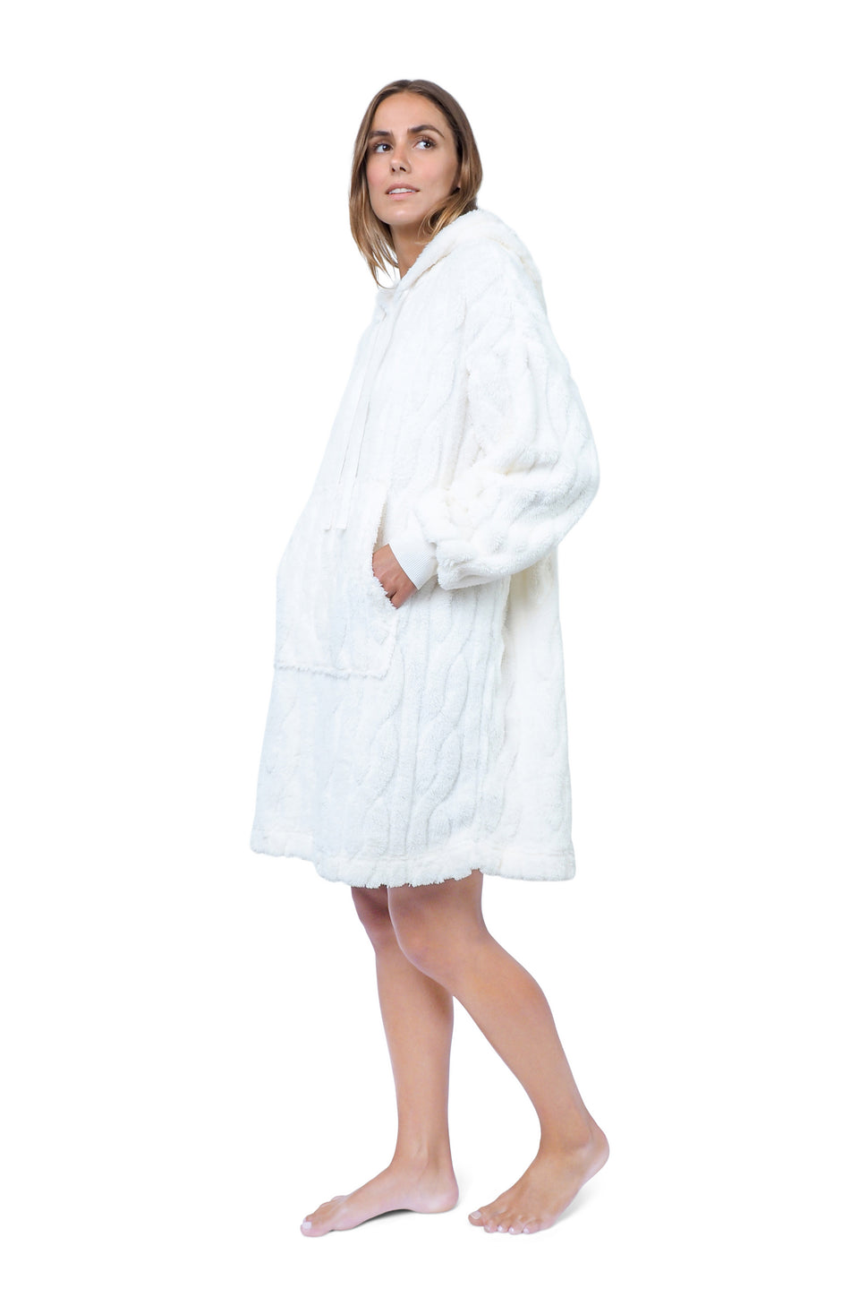 Cloud Dancer Hooded Plush Lounger