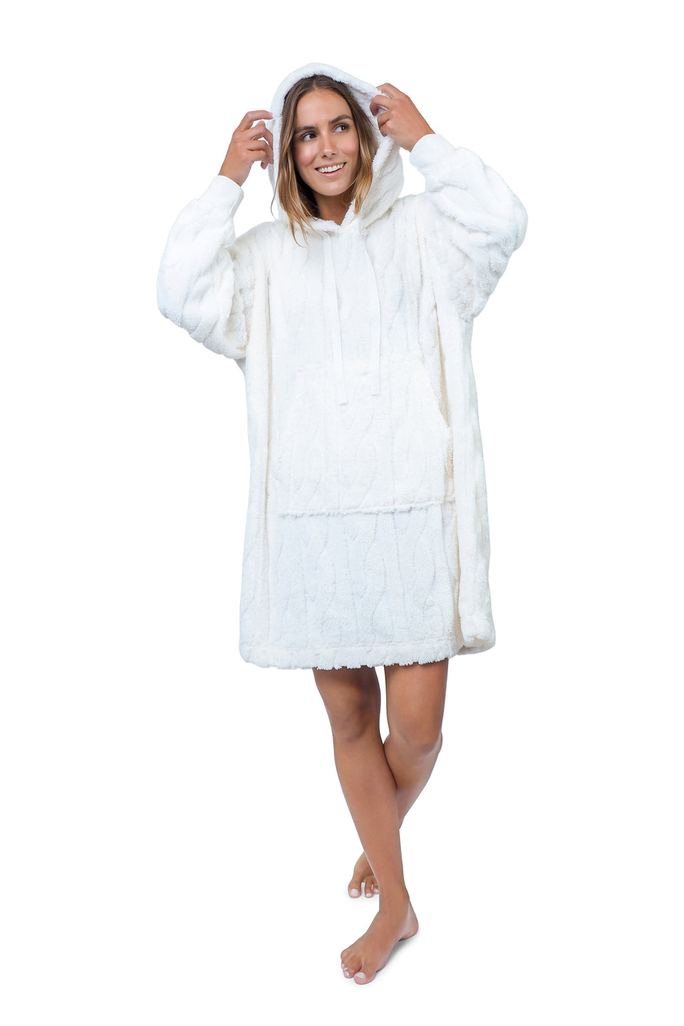 Cloud Dancer Hooded Plush Lounger