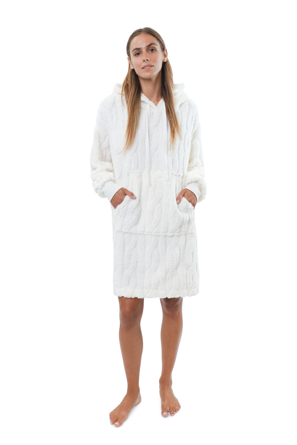 Cloud Dancer Hooded Plush Lounger