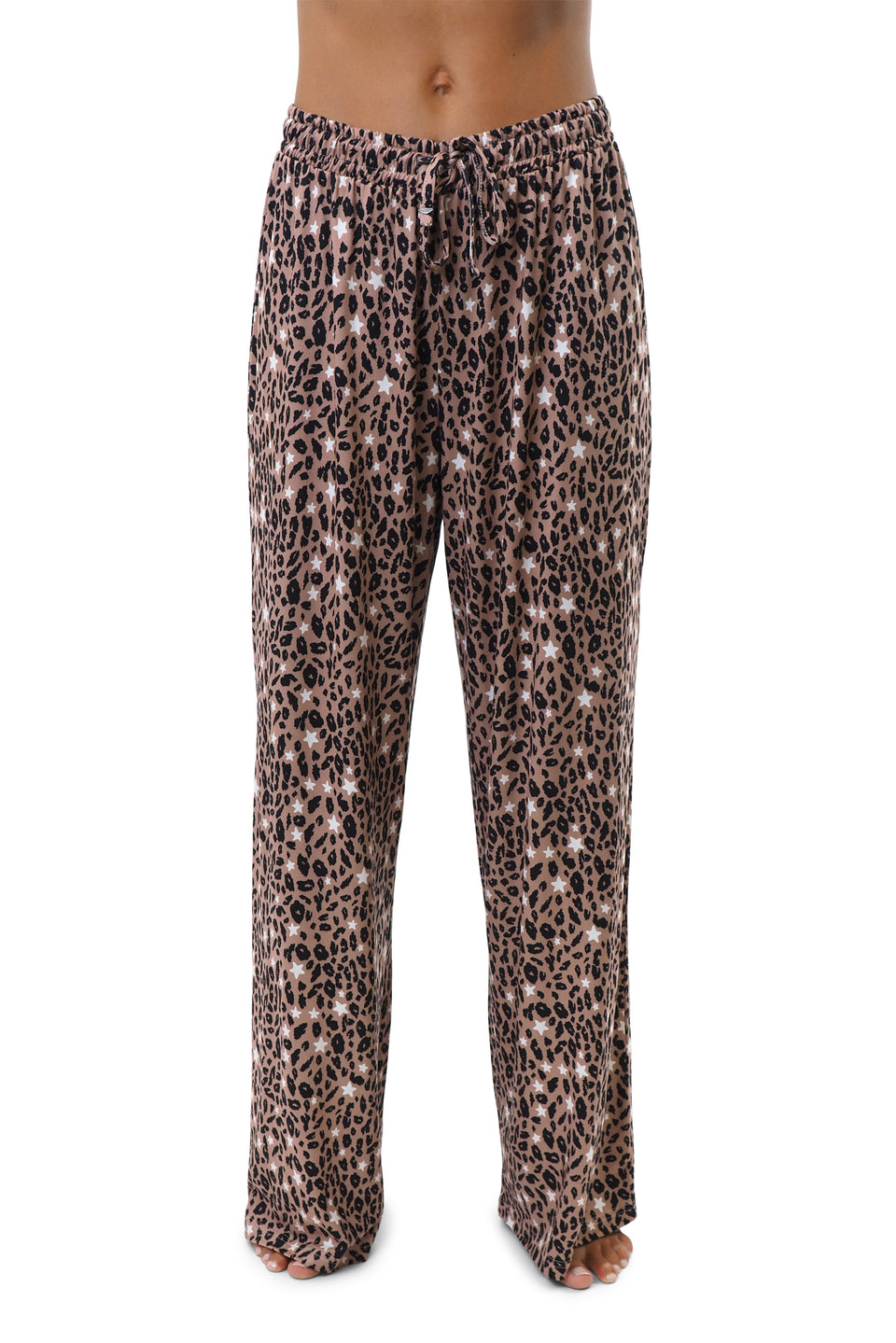 Tawny Brown Printed Lounge Pants