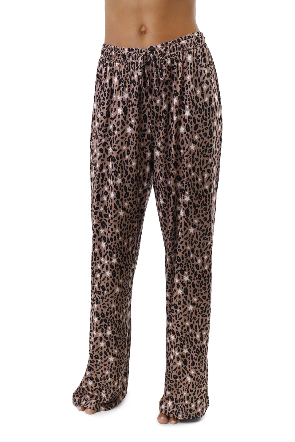 Tawny Brown Printed Lounge Pants