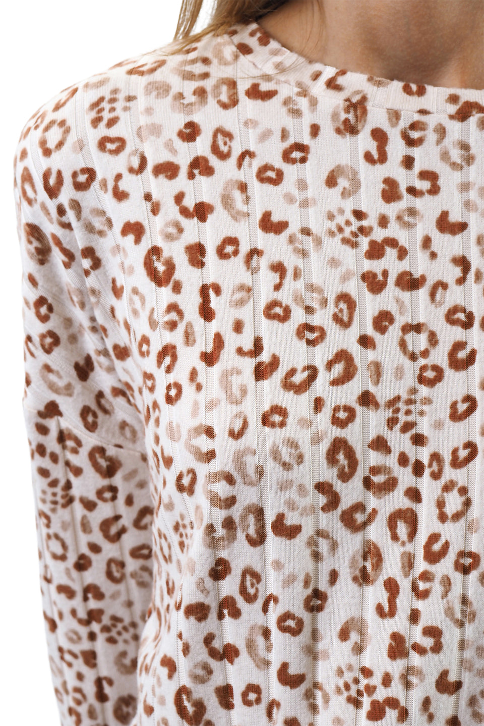 Almond Peach Long Sleeve PJ Set