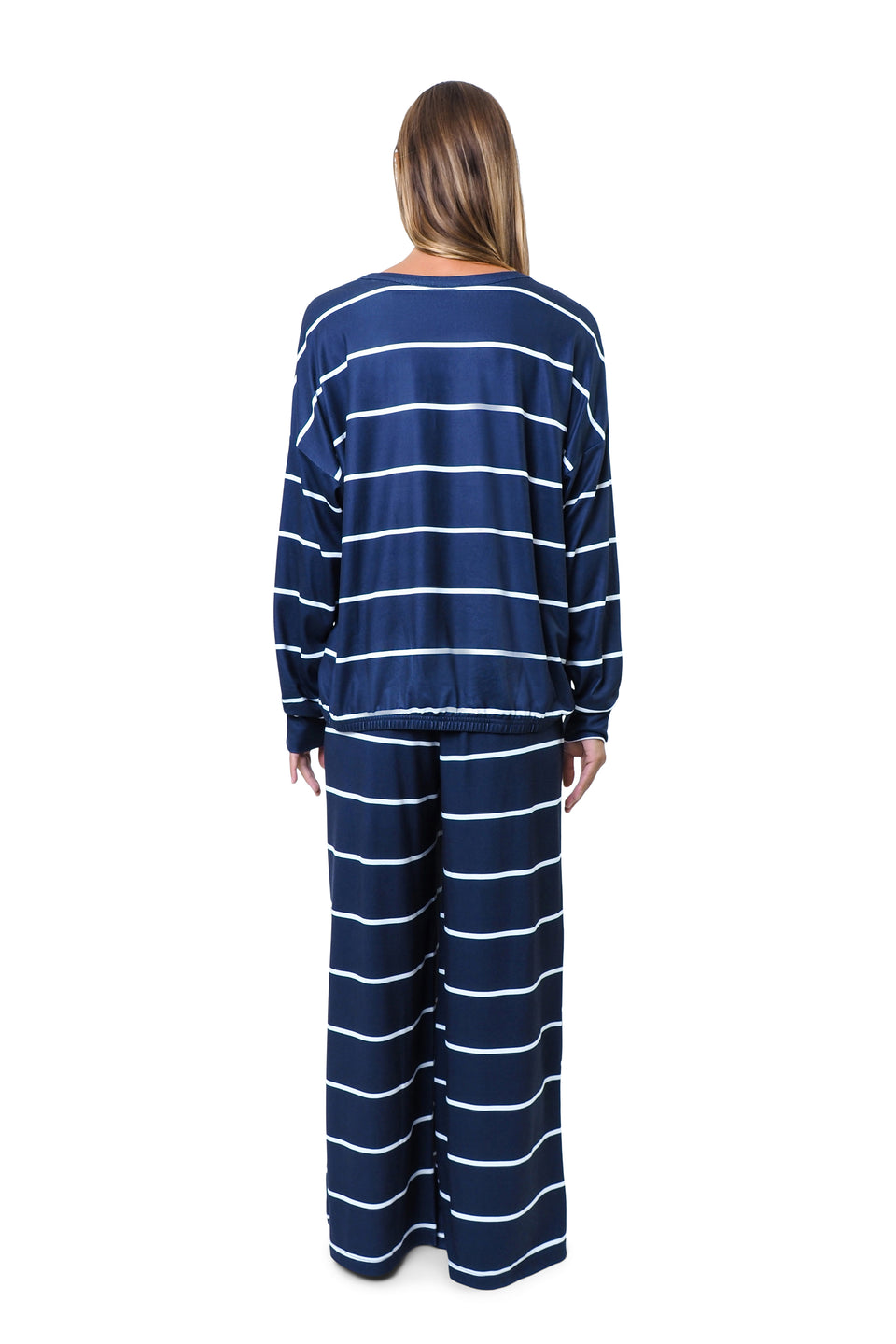 Navy Blazer Henley PJ Set