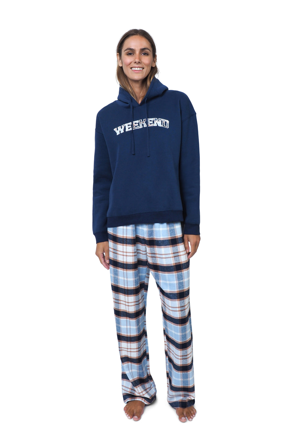 Navy Blazer Hooded Fleece PJ Set