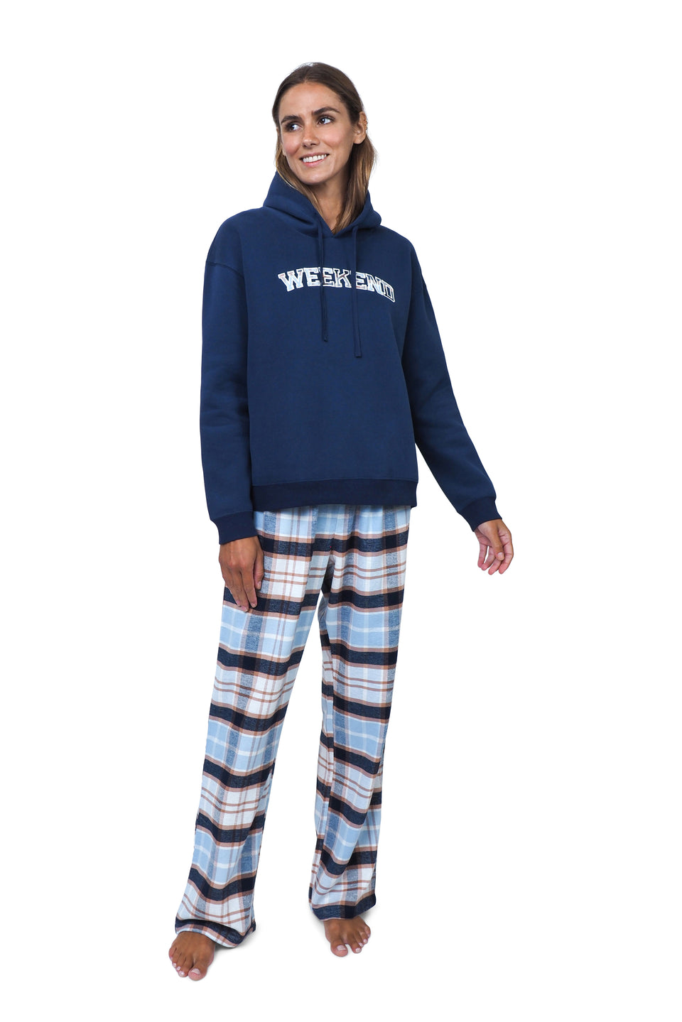 Navy Blazer Hooded Fleece PJ Set