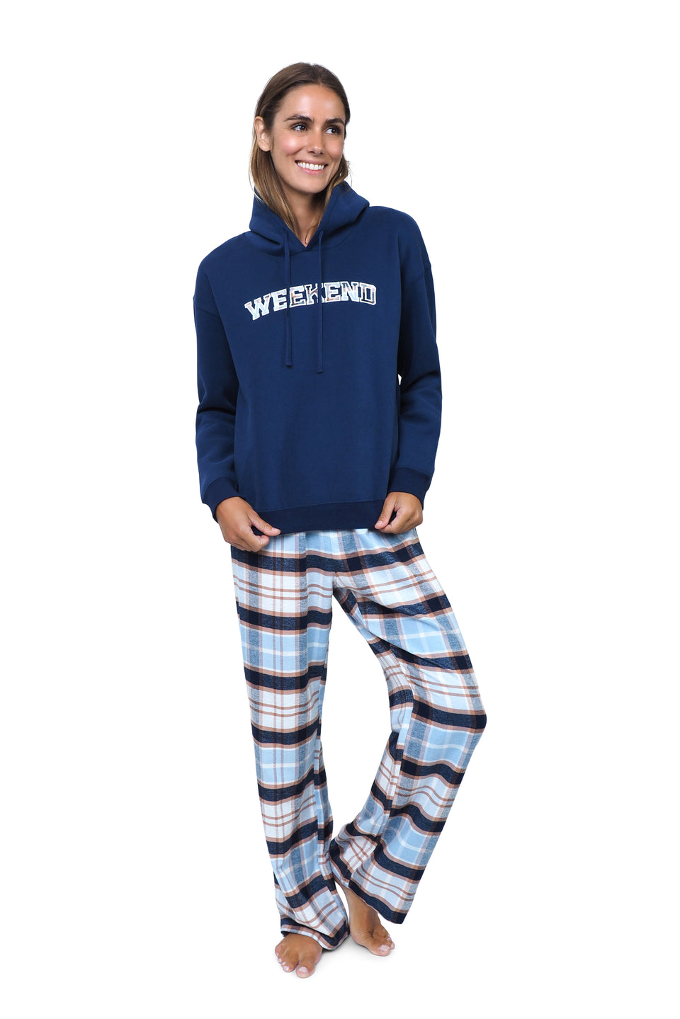 Navy Blazer Hooded Fleece PJ Set