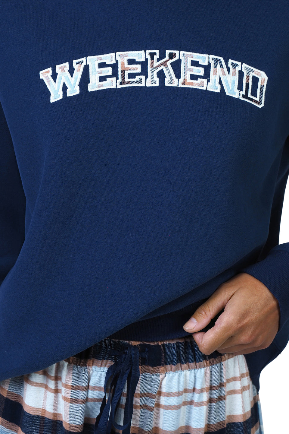 Navy Blazer Hooded Fleece PJ Set