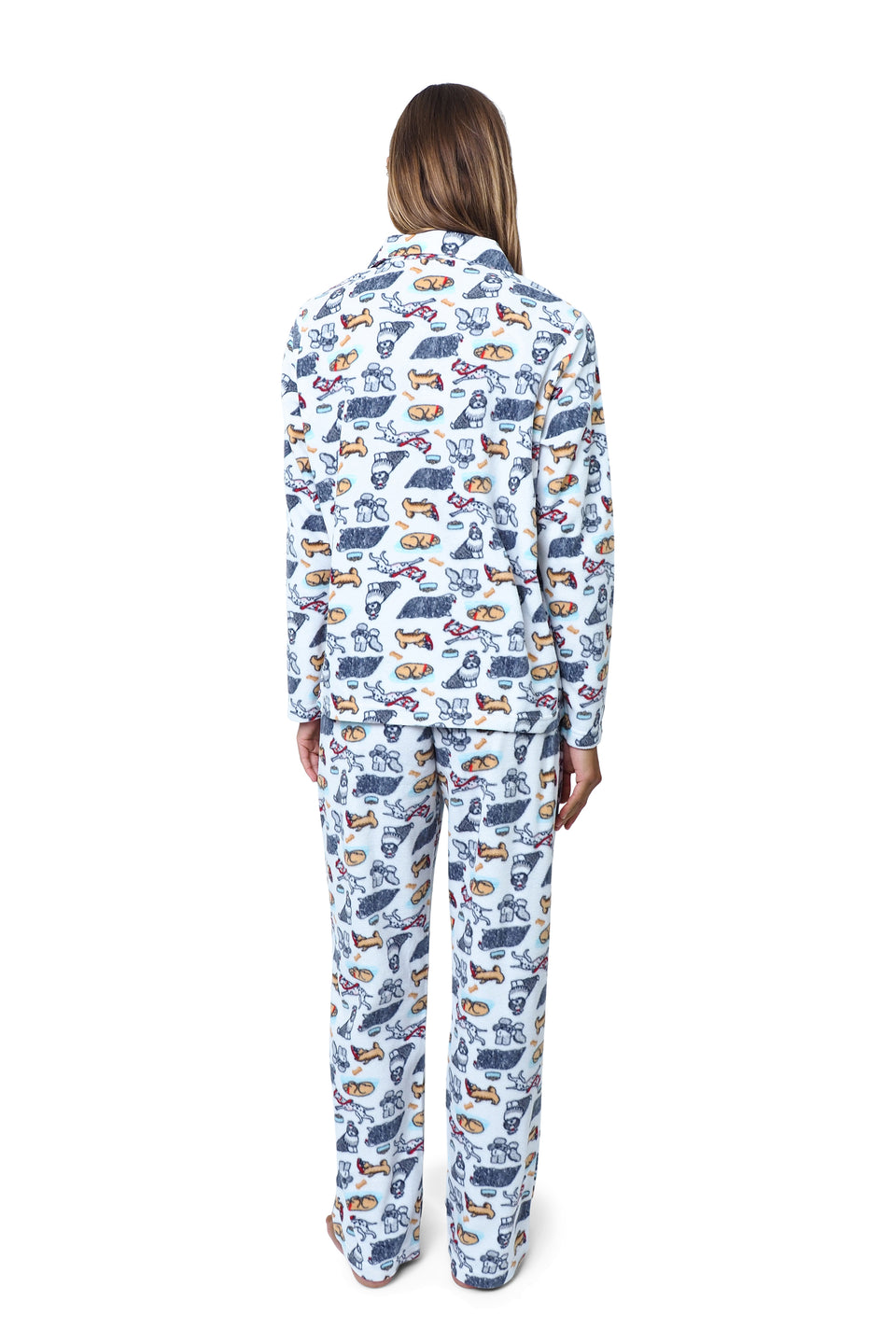 Cloud Dancer Fleece Notched Collar PJ Set