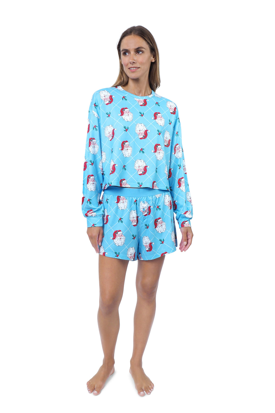 Ocean Current Long Sleeve Boxer Set