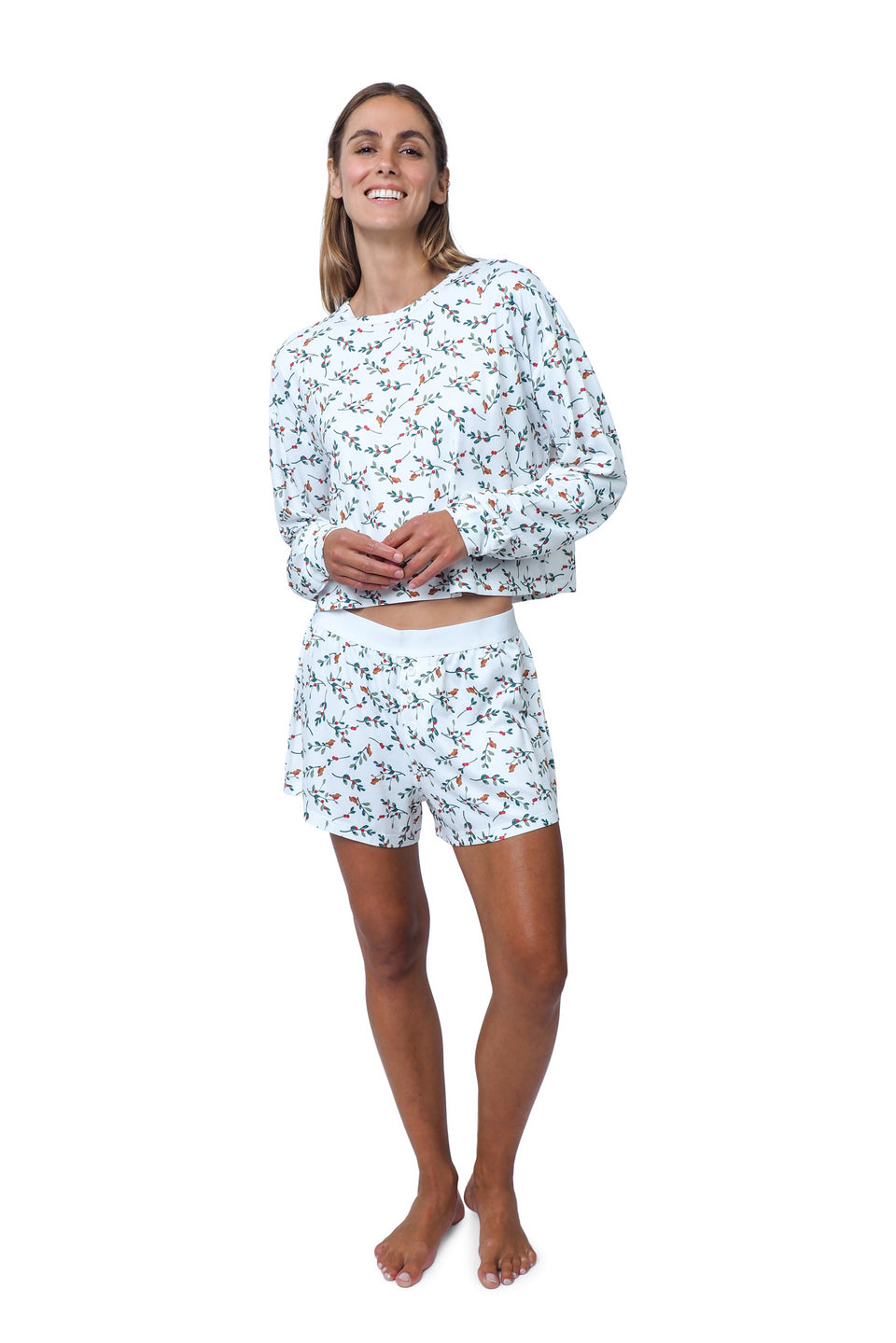 Cloud Dancer Long Sleeve Boxer Set