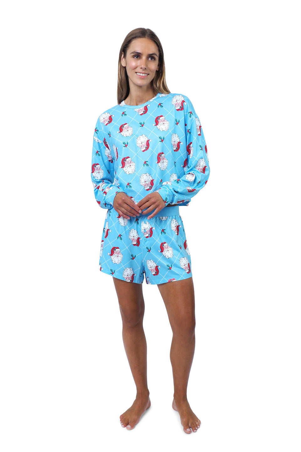 Ocean Current Long Sleeve Boxer Set