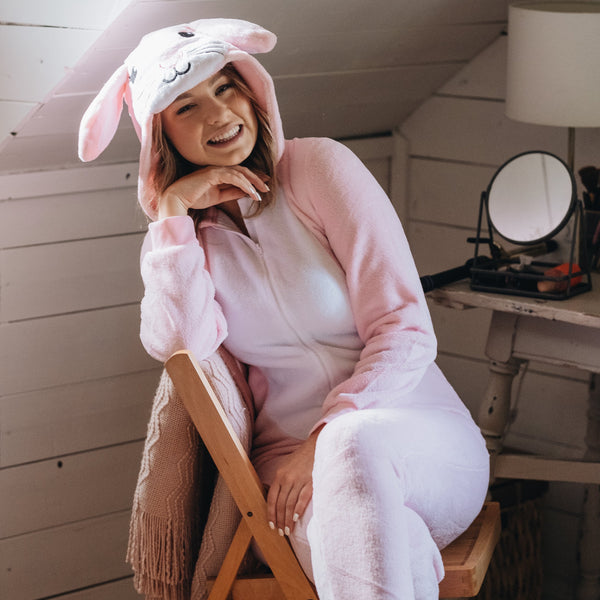 Womens rabbit onesie deals