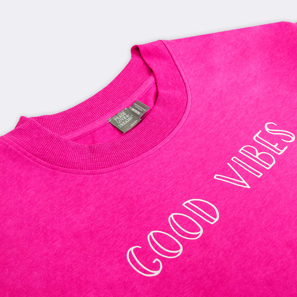 Ladies' Pink Glow Lounge Sweatshirt